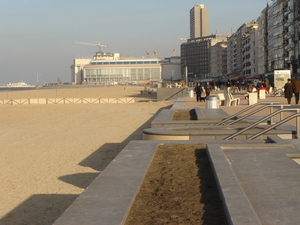 Oostende zeedijk en casino