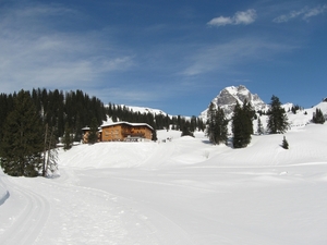 Zicht op Hotel Krbersee