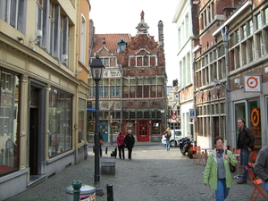 Gent  tussen Vrijdagmarkt en Oudburg