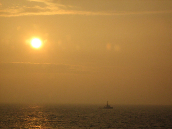 zonsondergang Belgische kust