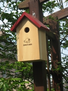 Het nestkastje wacht op nieuwe bewoners