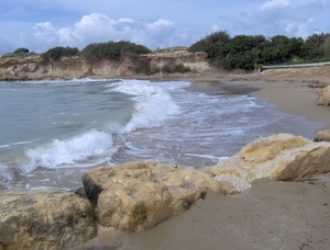 Het strand van Coral beach...