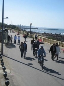 wandelen en fietsen langs de rua Passeio Alegre