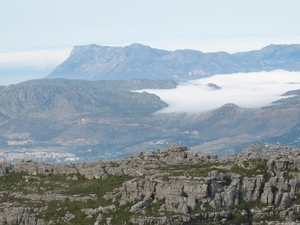 Mist over de tafelberg