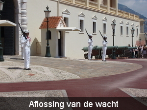 Aflossing van de wacht aan het paleis ( Monaco )