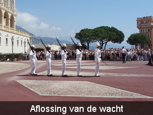 Aflossing van de wacht aan het paleis ( Monaco )