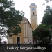 kerk bovenaan berg in eze