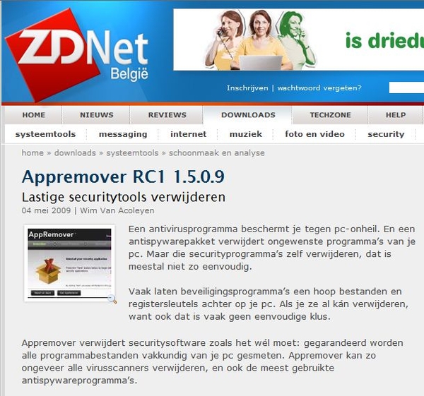 App Remover....als verwijderen van programma's niet lukt