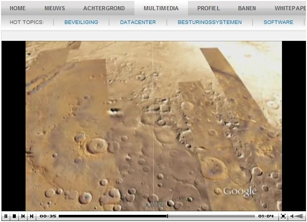 Google Earth brengt Mars beter in kaart (video)