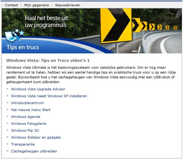 Windows Vista Tips en Trucs video's