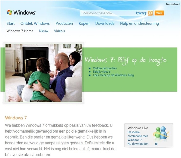 Windows 7 onderdelenDownloaden.