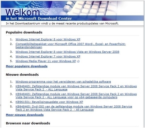 Het Microsoft Download Center