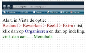 Menubalk in Vista kwijt......aanvinken