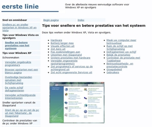 Tips voor snellere prestatie van het Systeem