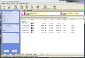 Partition master... handiger indelen van de Harddisk