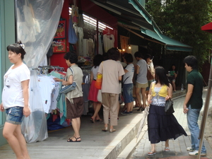 tradionele Koreaanse winkelstraat