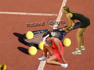 Roland Garros fotomontage