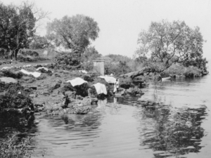 Goma 1957 - de was in het Kivumeer