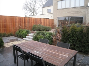 aanleg terras en tuin