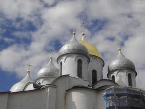 Koepels Sofiakathedraal Novgorod
