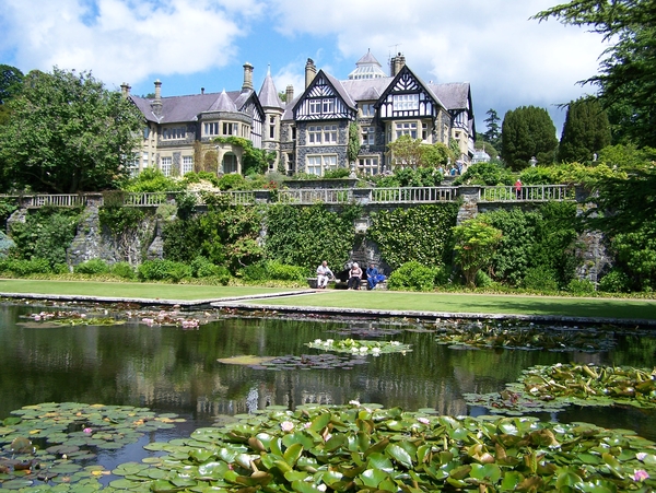 Landhuis,vijver,tuin,Engeland