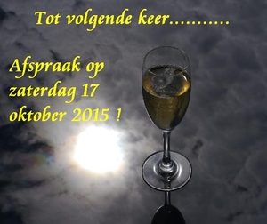 Tot volgende keer 2015