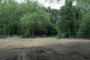 hier was ooit de achterkant van het restaurant