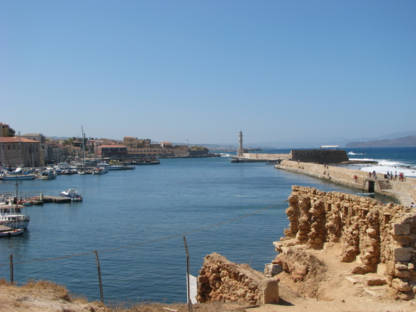 Oude haven van Chania