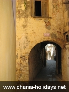 Oude wijk in Chania