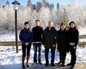 Oma, Bompa, Ilse, Steven en Ellen