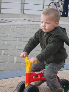 Mateo op de fiets