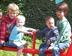 Jeroen, Mateo, Erik en Luuk.