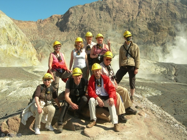 our group on White Island