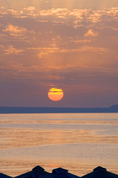 Zonsondergang in Kreta