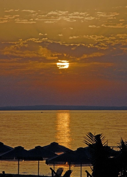 Zonsondergang in Kreta