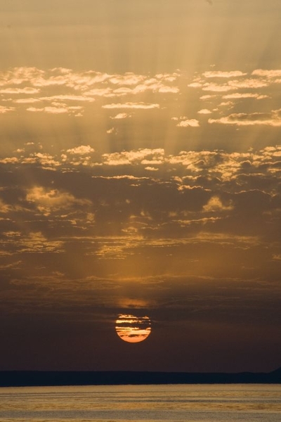 Zonsondergang in Kreta