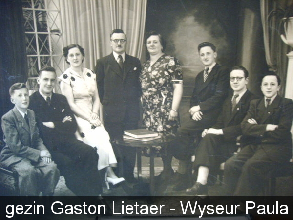 Gezin Gaston Lietaer - Paula Wyseur