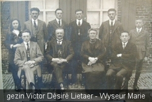 Gezin Victor Dsir Lietaer - Marie Wyseur