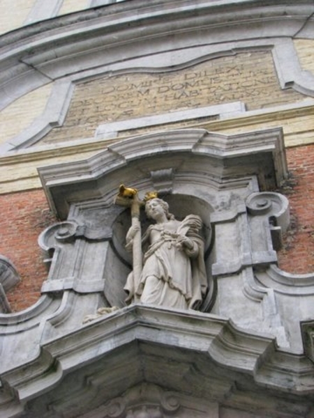 Detail van kerk