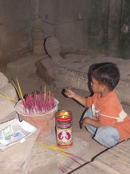 Verkoper wierookstokjes