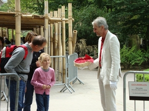 Hans De Munter met suikerboontjes