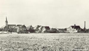 panorama kerk en melkerij