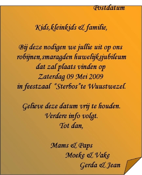 Wensen & Invitatie