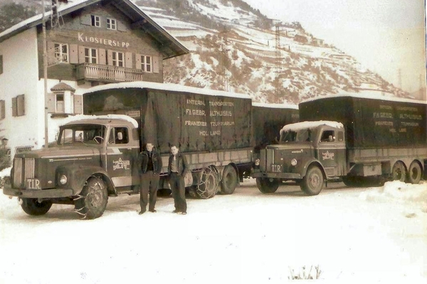 In de sneeuw op de Brenner