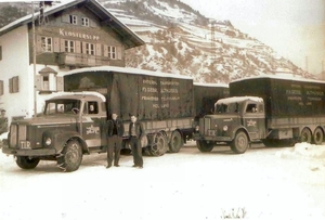 In de sneeuw op de Brenner