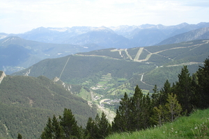 Een landschap van opde col de la Botella