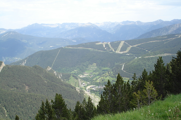 Een landschap van opde col de la Botella