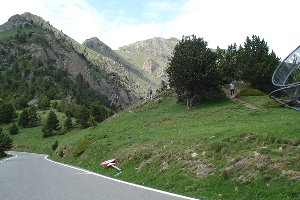 Einde van de berijdbare weg smokkelroute