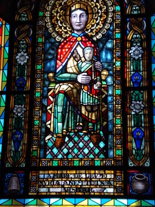 Glasraam v.d.Madonna abdij Nuria