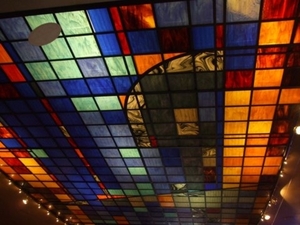 casino Middelkerke, glasraam, plafond
